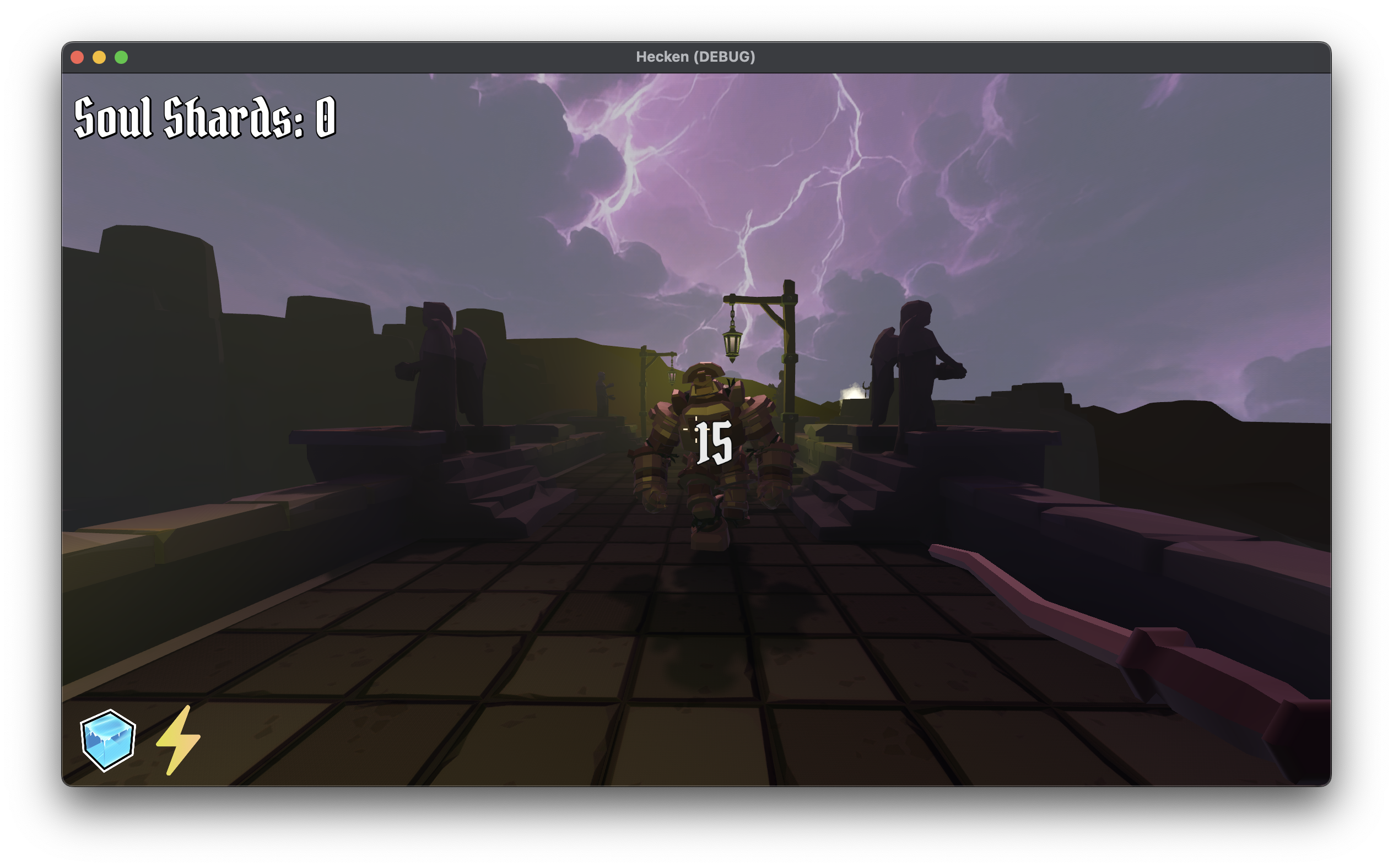 Floating "combat text", that displays how much damage was inflicted, and then uses an animation to fade and remove itself