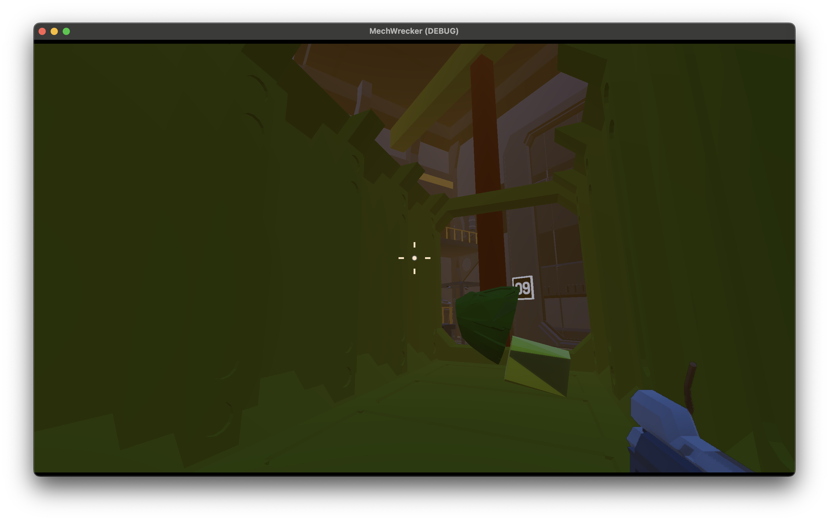 Sliced parts in the material container, in the hanger