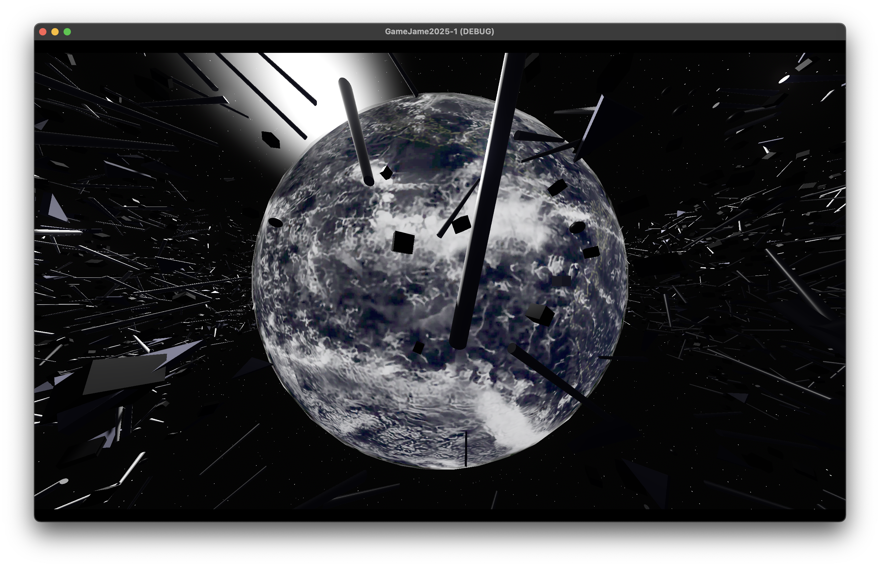 Initial Debris Field around Earth