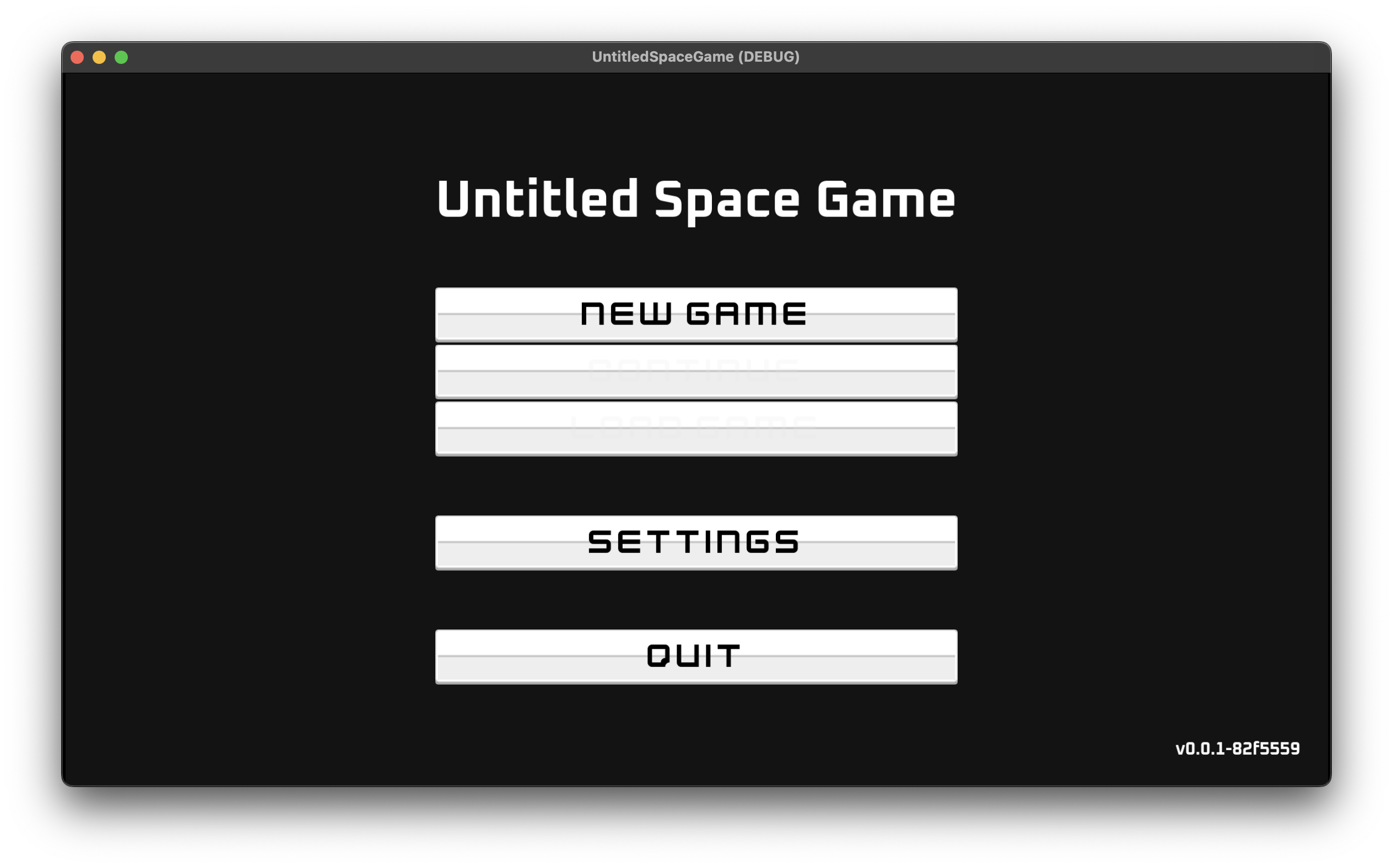 Initial menu implementation